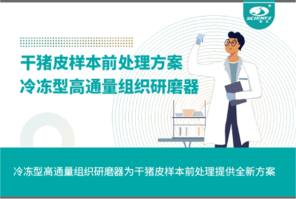 唐縣冷凍型高通量組織研磨器為干豬皮樣本前處理提供全新方案